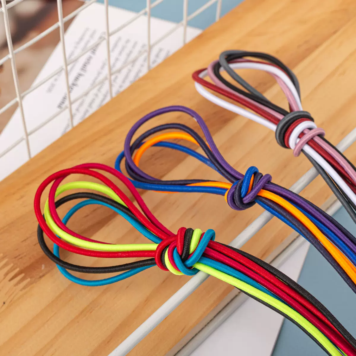 现货1000色0.25圆松紧带羽绒服黑色乳胶丝弹力绳橡筋服装下摆帽绳