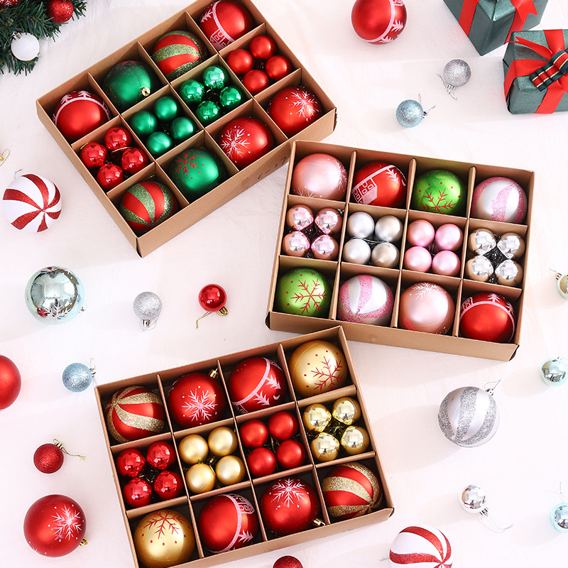 Transfronterizo exclusivo Amazon Venta caliente Nuevo pintado de galvanoplastia bolsa de regalo adornos de árbol de Navidad BOLA DE Navidad traje