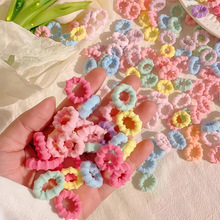 儿童防滑不伤发毛巾圈宝宝扎辫子小号拇指发圈女童高弹力皮筋发饰