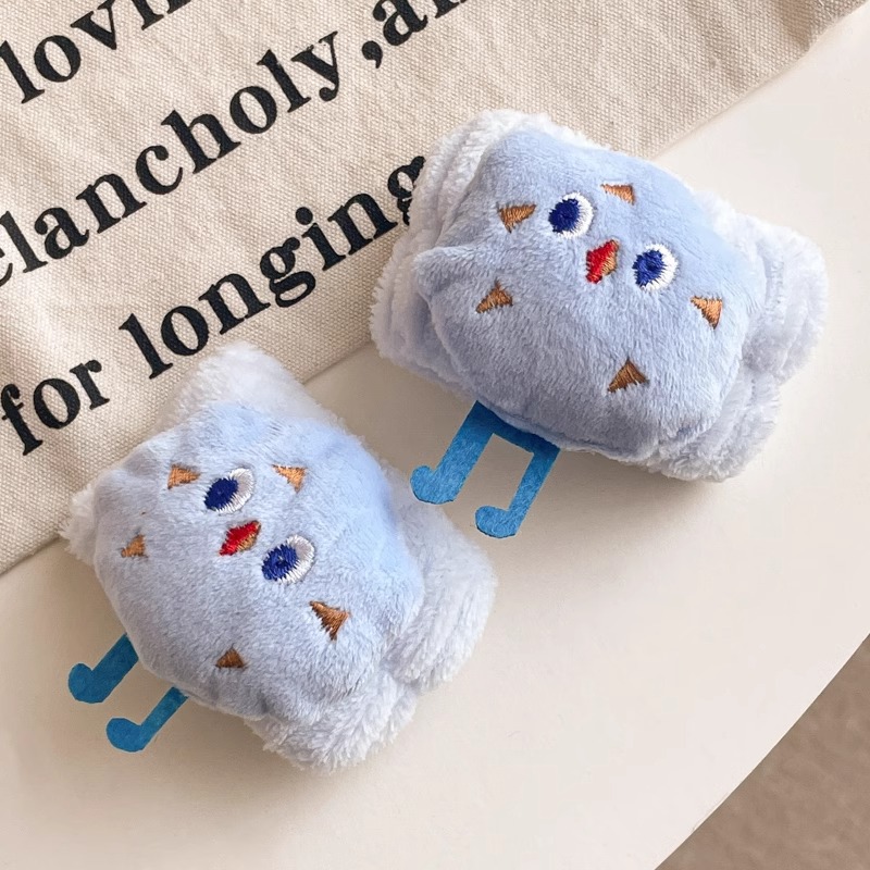 Caricatura encantadora muñeca de peluche intestino grueso anillo de cabello oso caño invierno corda clip de cabello cola de caballo joyeros de cabello nueva chica