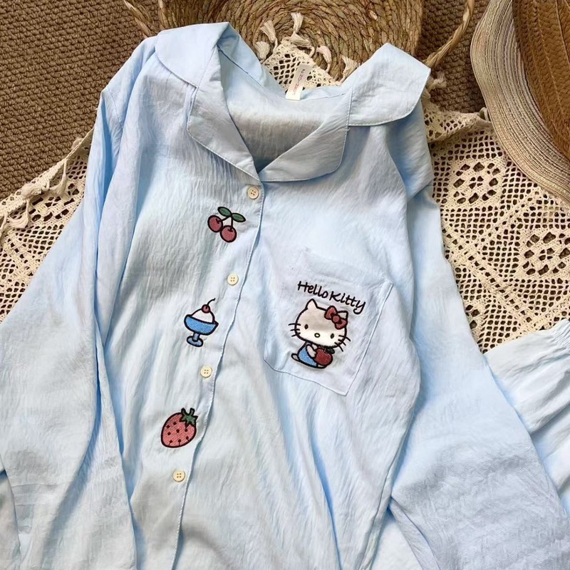 春秋睡衣女长袖带胸垫大码云朵棉女款2025新款秋季家居服高级感套|undefined