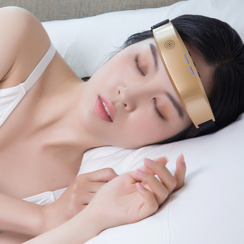 ヘッドマッサージャー、パルスタイプの額と頭の睡眠補助マッサージャー、睡眠促進器具、めまいと不眠症のアーティファクト|undefined