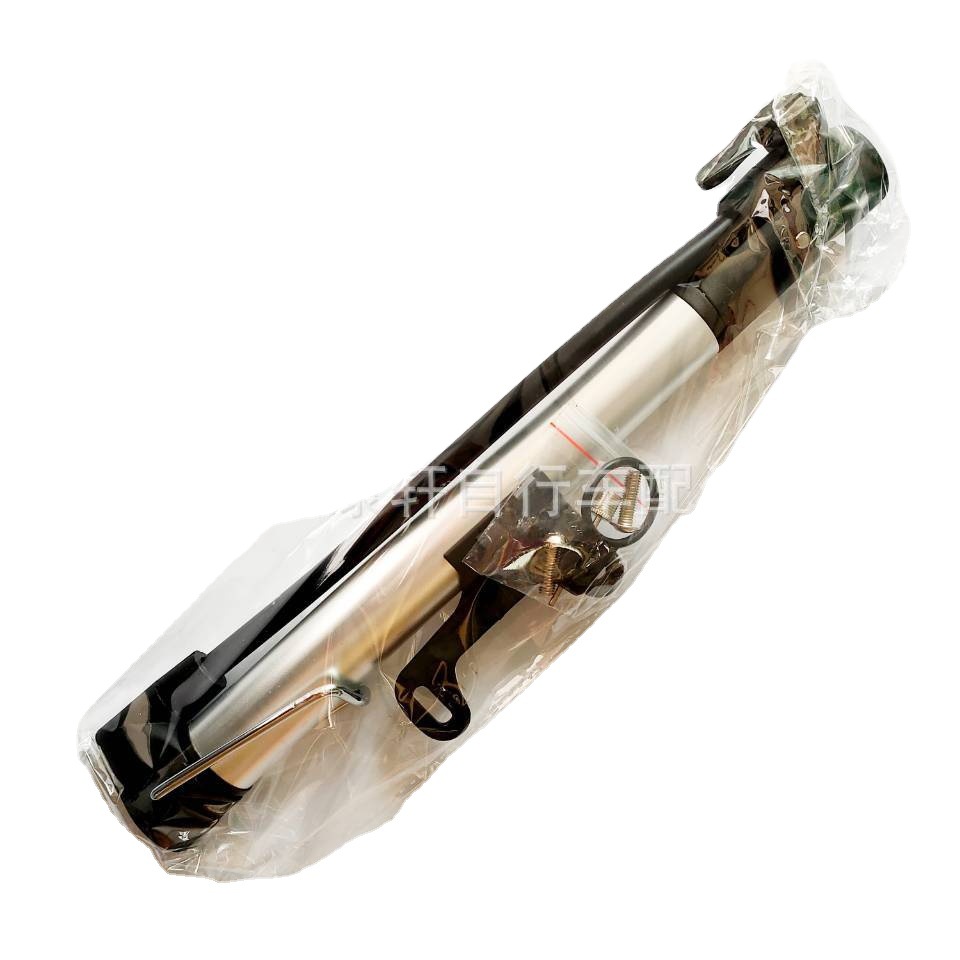 LC乐驰便携迷你单车打气筒 铝合金气枪 山地车高压打气筒2729