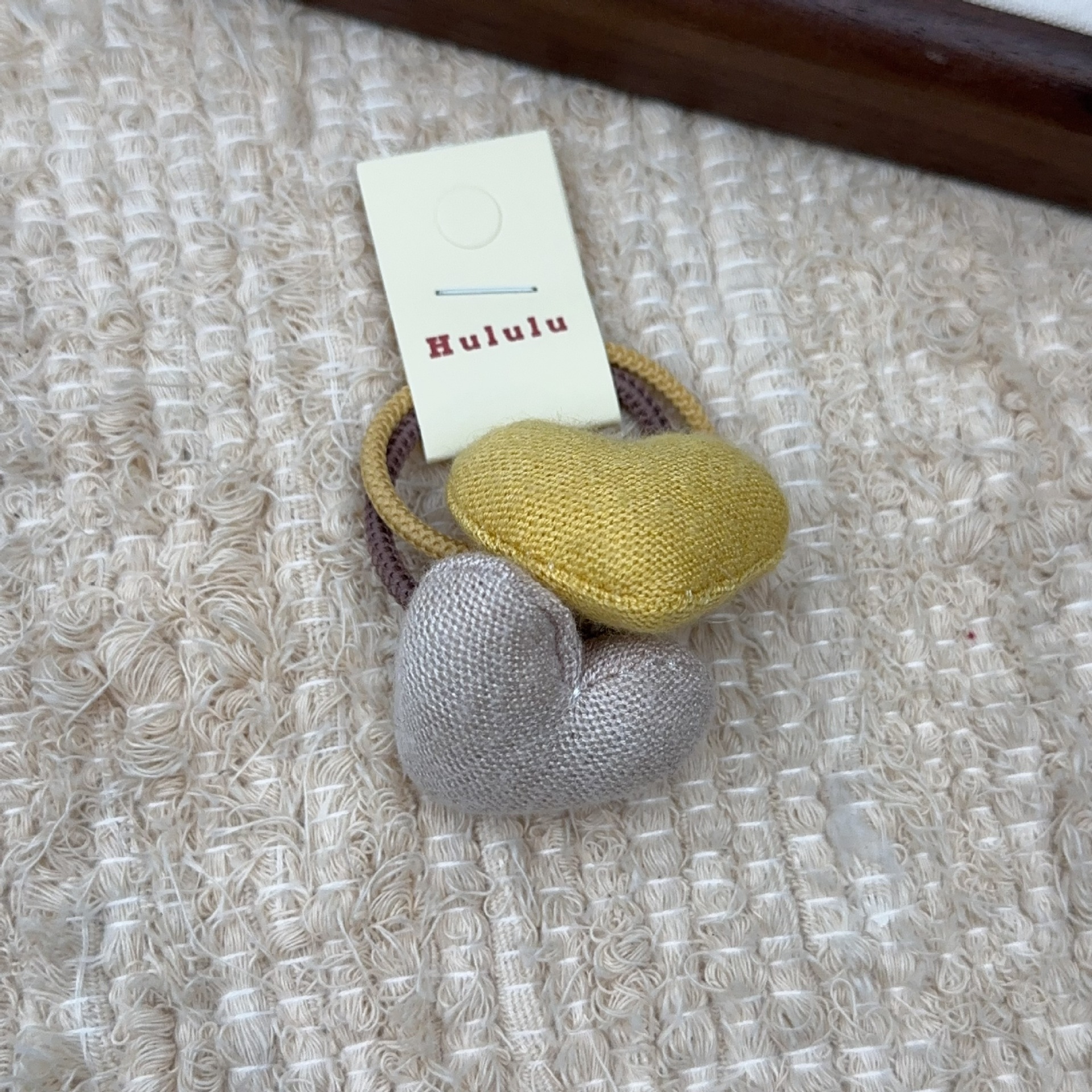 Herbst und winter neue farbe tuch herz haarnadel nette süße wolle baby clip hohe pferdeschwanz kinder gummiband haar zubehör_voghion.com