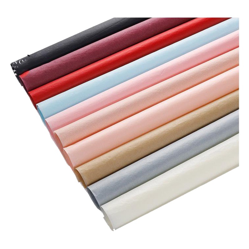 Papel de pera monocromo papel de regalo de la flor papel de regalo ramo de mano papel de revestimiento papel arruga papel de mantenimiento de la mano fresco coreano
