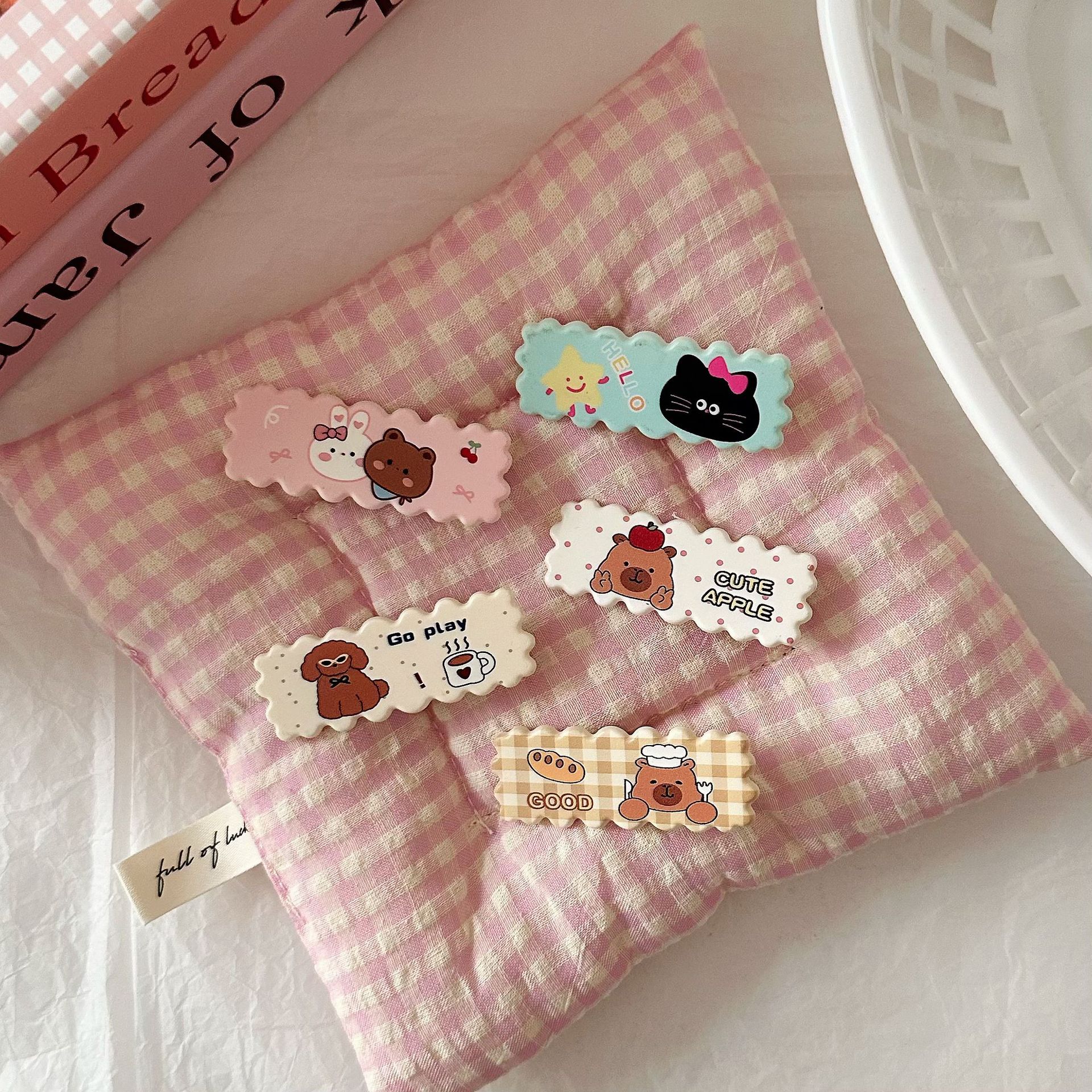 japanese dopamine printed capybara barrettes cartoon sweet soft and adorable all-matching girlish wind side hairpin accessories hair accessories