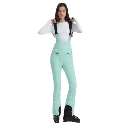 Women's Snowboard Snow Pants with Elasticated Waistband, Cross-Border Shipping, Stretch Fit, Windproof and Waterproof Outdoor Black Snow Pants