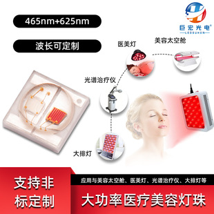 3535 Red and Blue Light Led Light Source 465+625Nm Large Row Light Therapy Lamp Beads 3535 Ceramic Patch Led Light Source