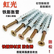 铁锯齿壁虎膨胀螺丝金属膨胀管钉防松水泥墙轻质砖空心砖自攻螺钉