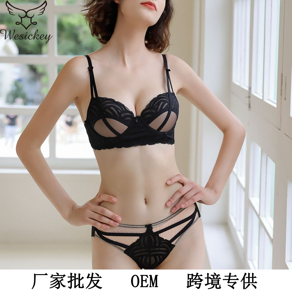 Sexy underwear, push up bra, supporting set