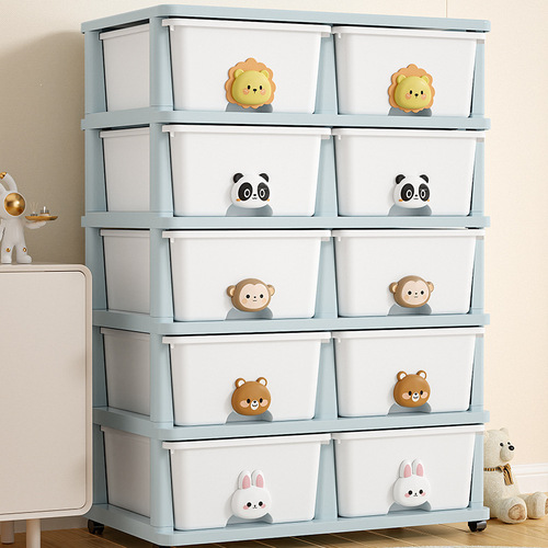 Drawer-type toy storage cabinet snack cabinet storage cabinet household storage cabinet children's clothing storage box bedside table