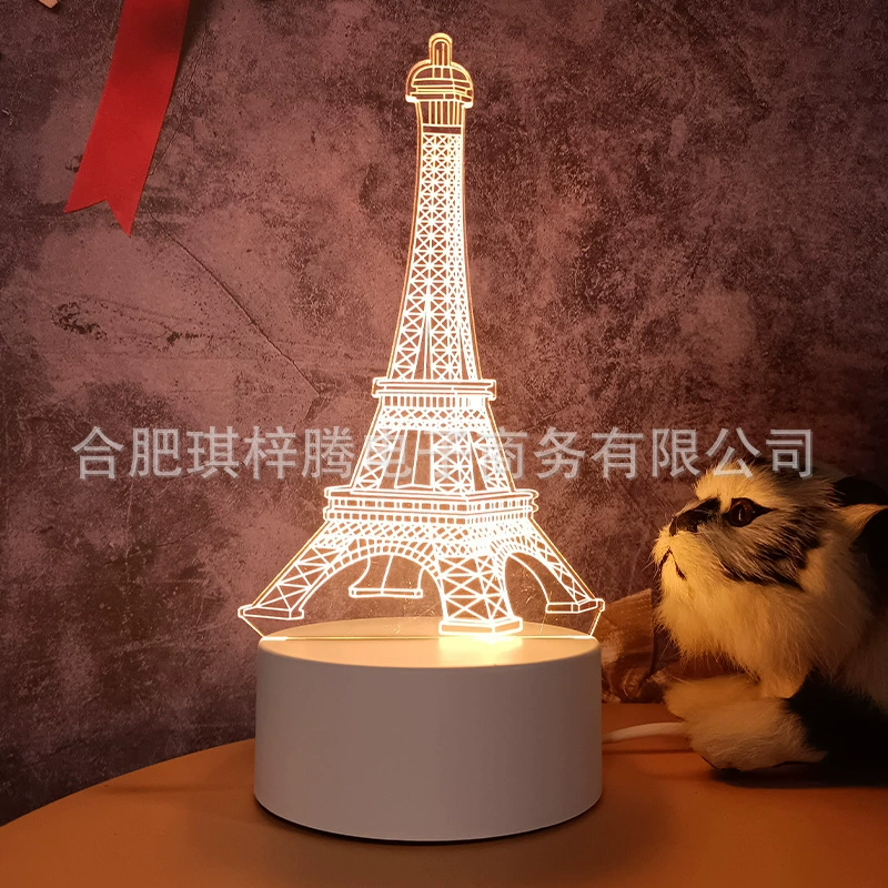 Ins Creative warm soft light bedside Creative Night Light Decoration Music Ack Lights 3D Night Light Wholesale