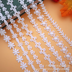 梅の花の刺繍の透かし彫りの小さい花の水溶レースの牛乳の糸のレースの服装のアクセサリのdiyのアクセサリ