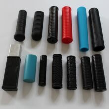 工厂直供金属铁管橡胶手柄套抗老化防滑硅胶手把护套来图来样加工