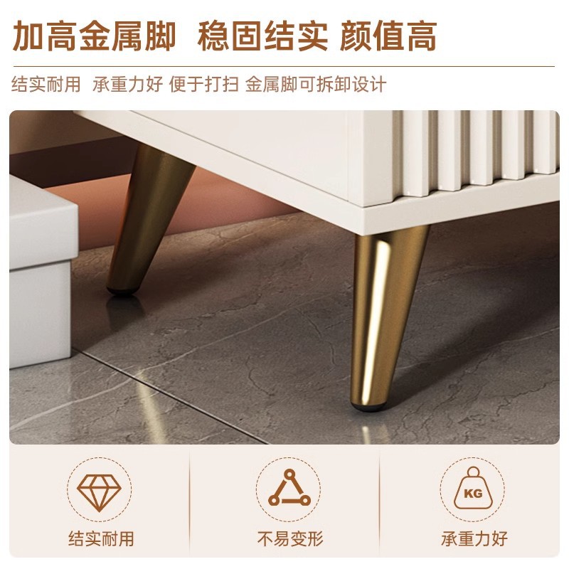 Taburete de cambio de zapatos, taburete de asiento en la sala de estar, taburete de zapatos doméstico, banco de almacenamiento de paquete suave