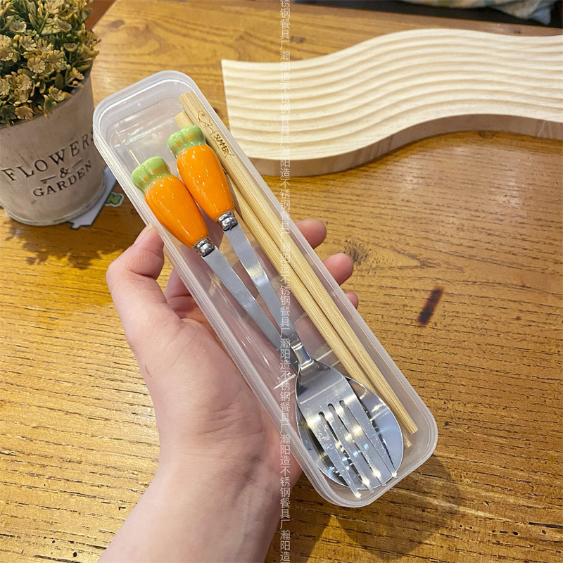 소 무 머리 3 장 세트 (투명 박스)