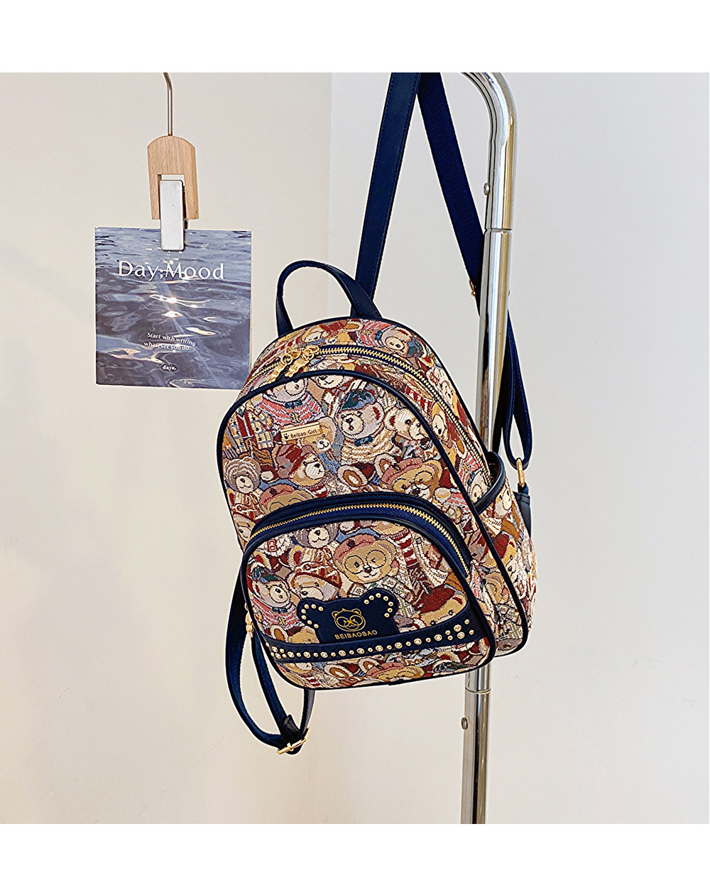 backpack women 2024 new fashion women's bag niche canvas bag casual small schoolbag_voghion.com
