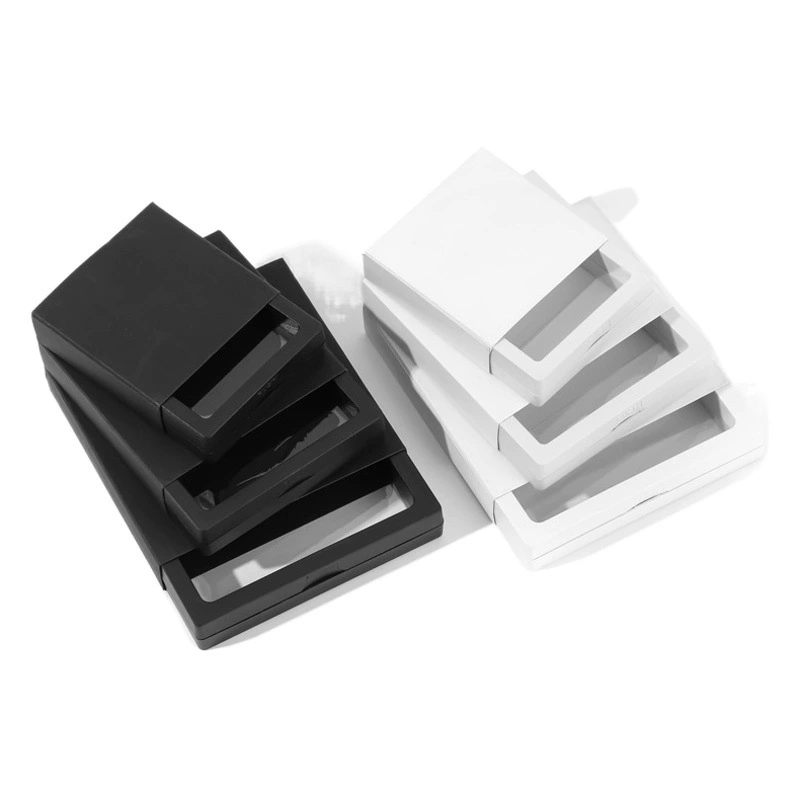 Цветная прозрачная коробка дисплея фильма PE подвеска упаковывая коробка для хранения ожерелья кольца ювелирных изделий в наличии оптом