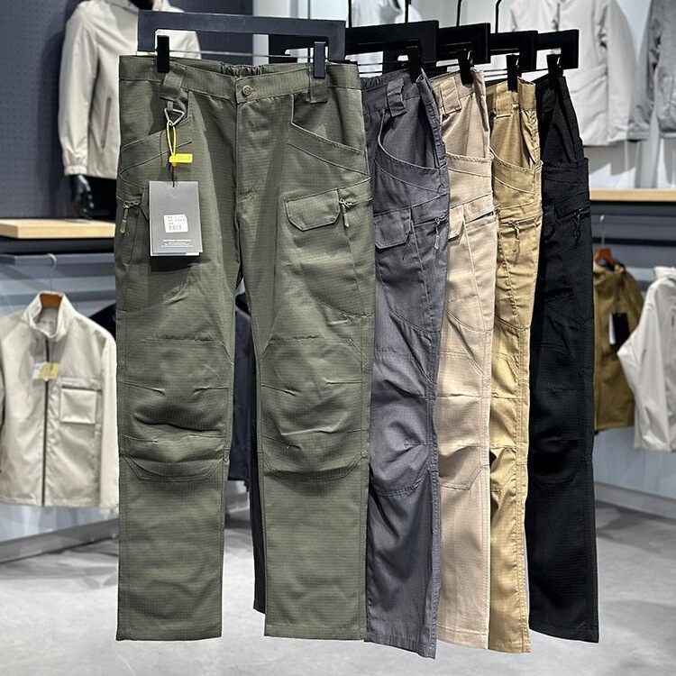 Comfortable and Practical! Outdoor! Tech Water-Repellent Fabric Spring/Summer Workwear Multi-Pocket Cargo Pants Long Pants for Men Comfortable and Practical! Outdoor! Tech Water-Repellent Fabric Spring/Summer Workwear Multi-Pocket Cargo Pants Long Pants for Men
