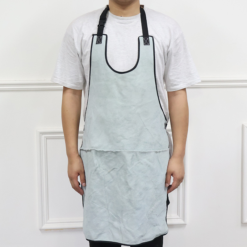 焊工围裙牛皮电焊焊接劳保防护真皮耐磨耐高温隔热防烫防油防火花