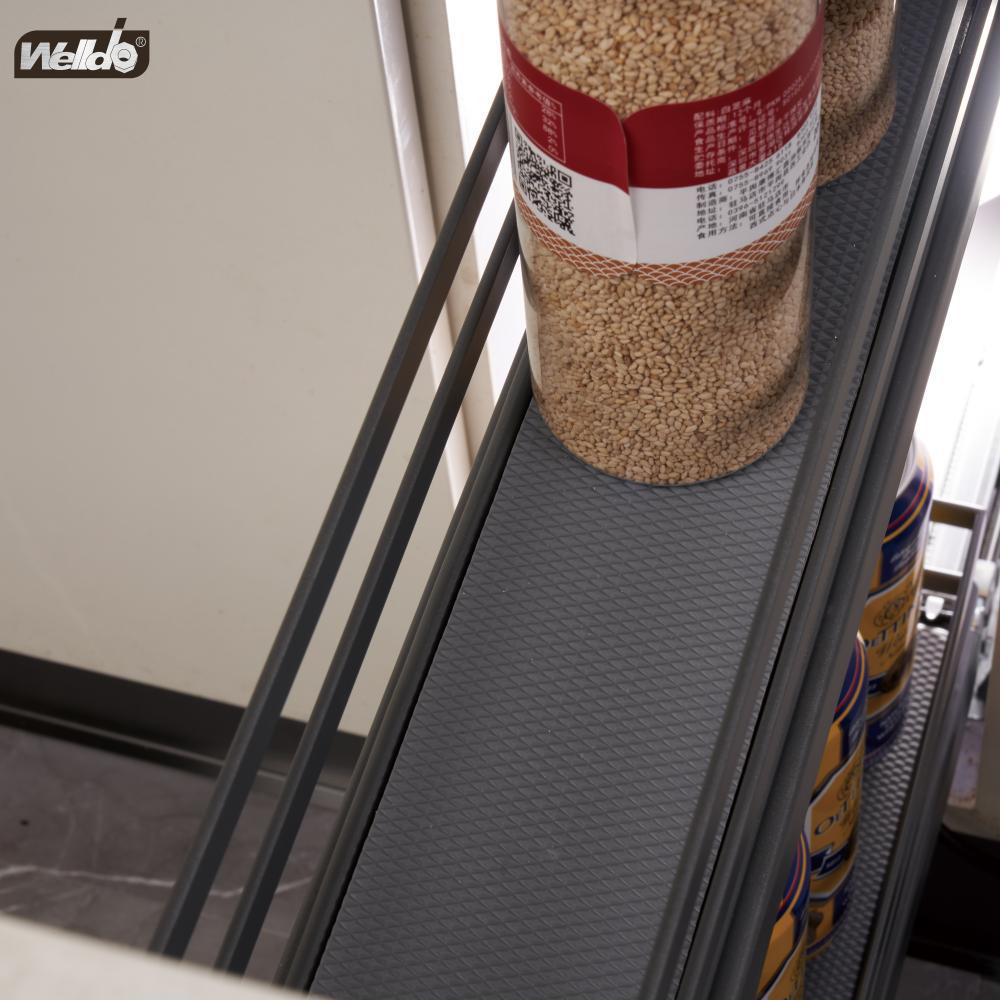 Welldo/纬东 厂家直销 2层侧式拉篮 橱柜2层侧式拉篮收纳置物篮