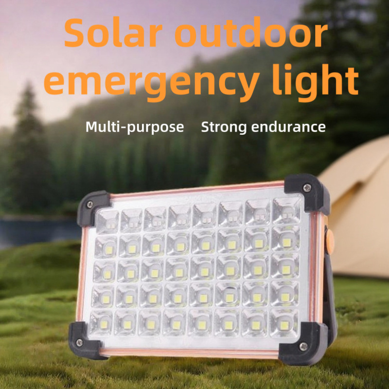 Cross-Border Solar Rechargeable Satchel Lamp Satchel Camping Style Lamp Rechargeable USB Multi-Function Power Outage Emergency Lighting