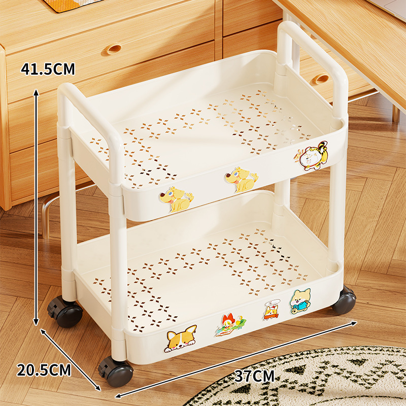 Estante Organizador Estrecho Multicapa de Plástico PP Móvil para Baño y Cocina image 10