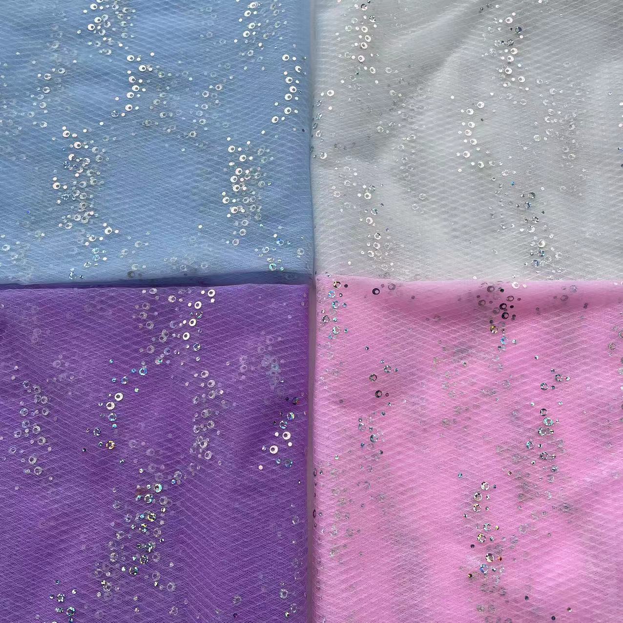 INS风蕾丝镭射空心圆片网纱布拍摄道具背景网眼布舞台服装饰面Y8