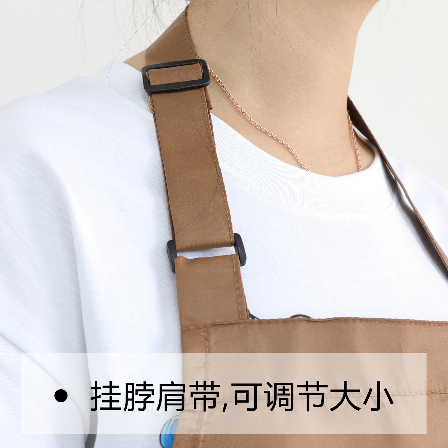 Nuevo delantal impermeable transfronterizo logotipo personalizado ajustable cocina doméstica lavaplatos panadería delantal de ropa de trabajo