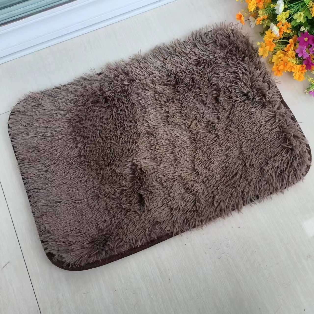 Cross-border Nórdico ins grueso alfombra de pelo larga sala de estar estofada alfombra habitación doméstica mantas al lado de la cama mantas antisucias