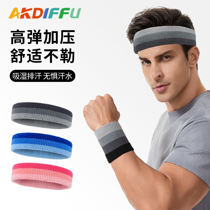 Nueva toalla absorbente de sudor pulsera transpirable sudor-limpieza pulsera baloncesto bádminton deportes colorido alta elástica deportes pulsera