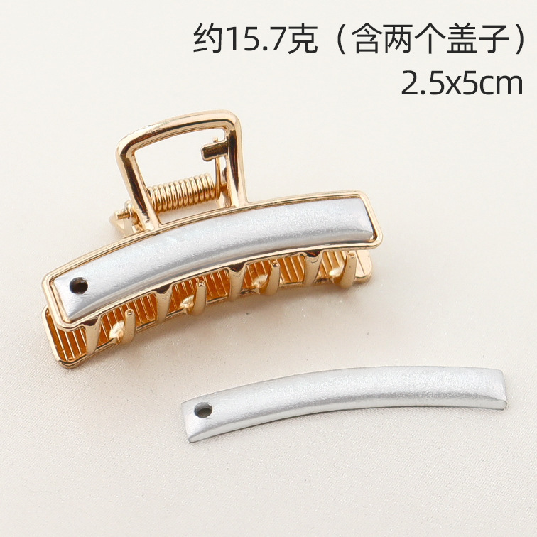 手作りの宋錦両面カバー付きヘアピン生地象嵌ベースグリッパー大小 2 つの DIY ジュエリーメタルアクセサリー|undefined