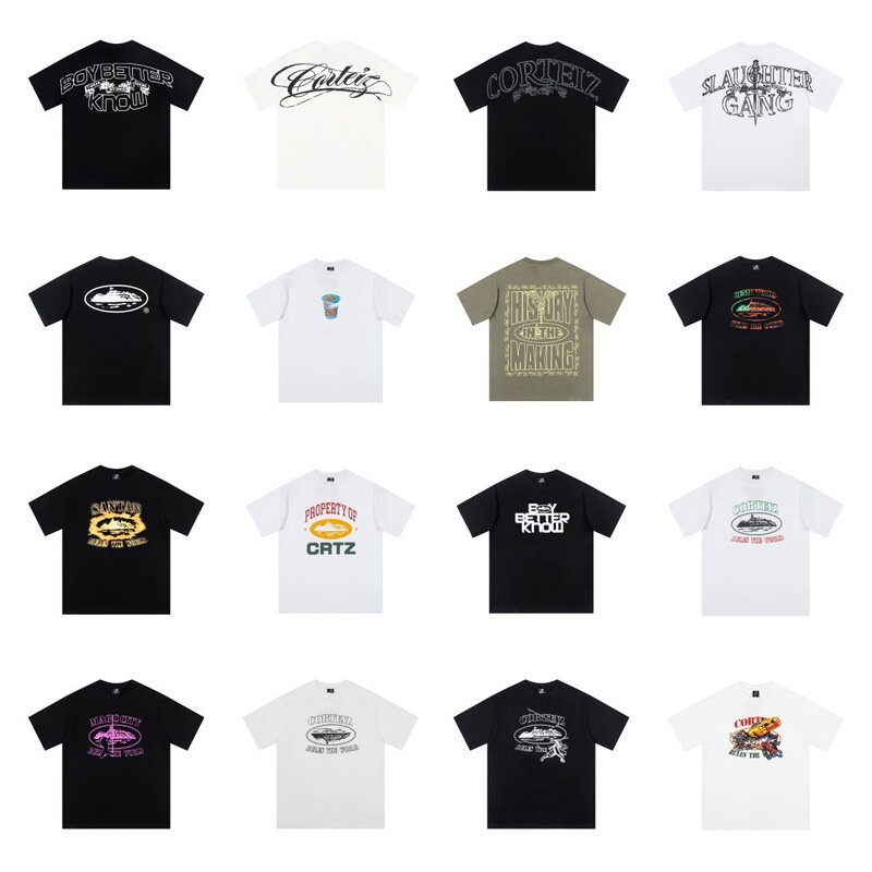 American Trendy Brand Corteiz Alcatraz Cruise Ship Print Loose Casual Sports Couple Short-Sleeved T-Shirt American Trendy Brand Corteiz Alcatraz Cruise Ship Print Loose Casual Sports Couple Short-Sleeved T-Shirt