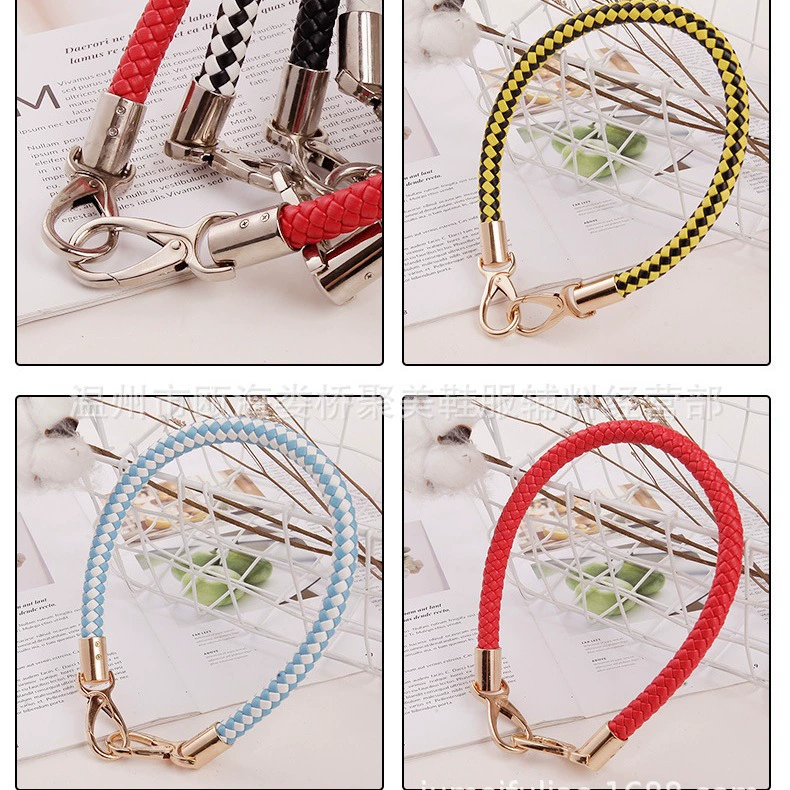 Polyurethane woven purse, bag, changeable handheld pen