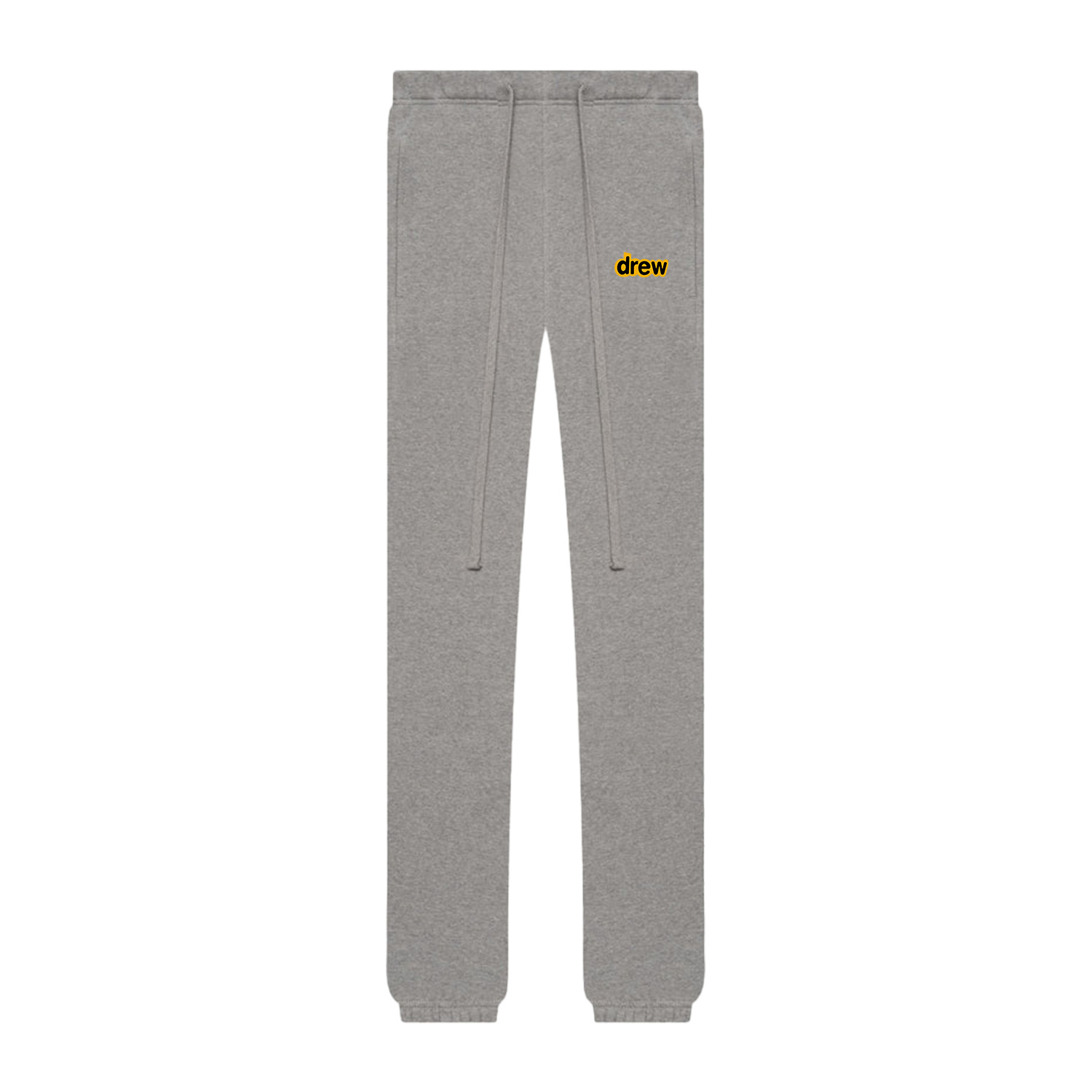 NOEASY Smiley face letter DREW nicho marca de moda Otoño e Invierno estadounidense forrado de lana suelta casual tobillo-atado pantalones largos de los hombres