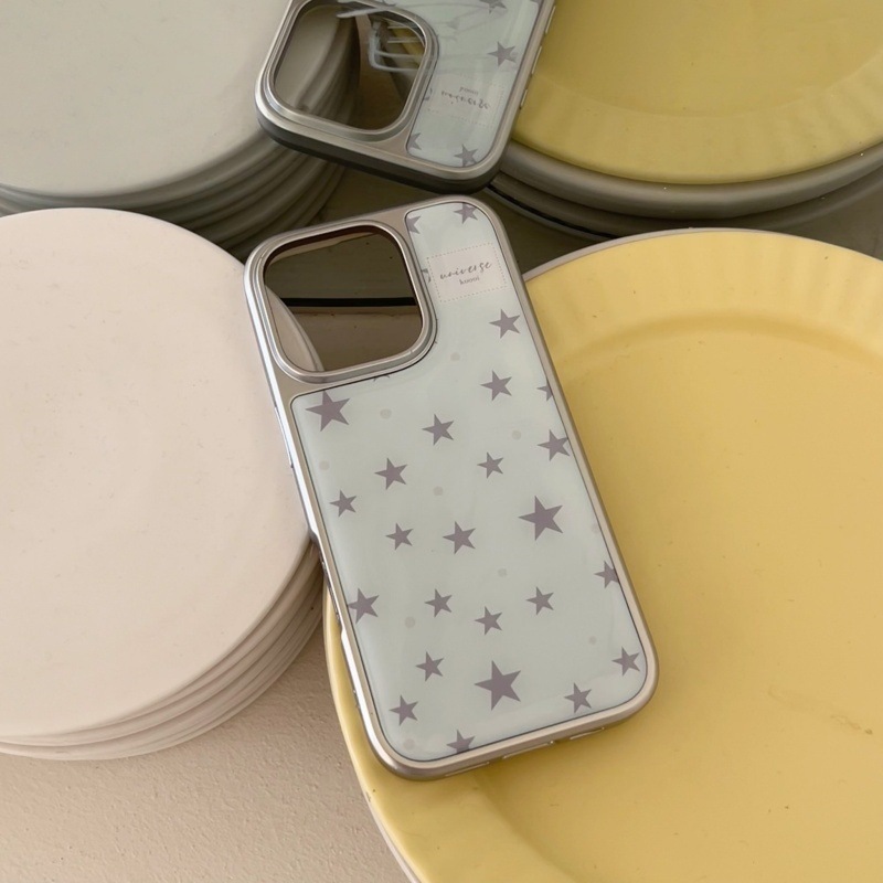 Epoxi gyanta telefon tok csillag tervezés kék galvanizált él az Apple számára