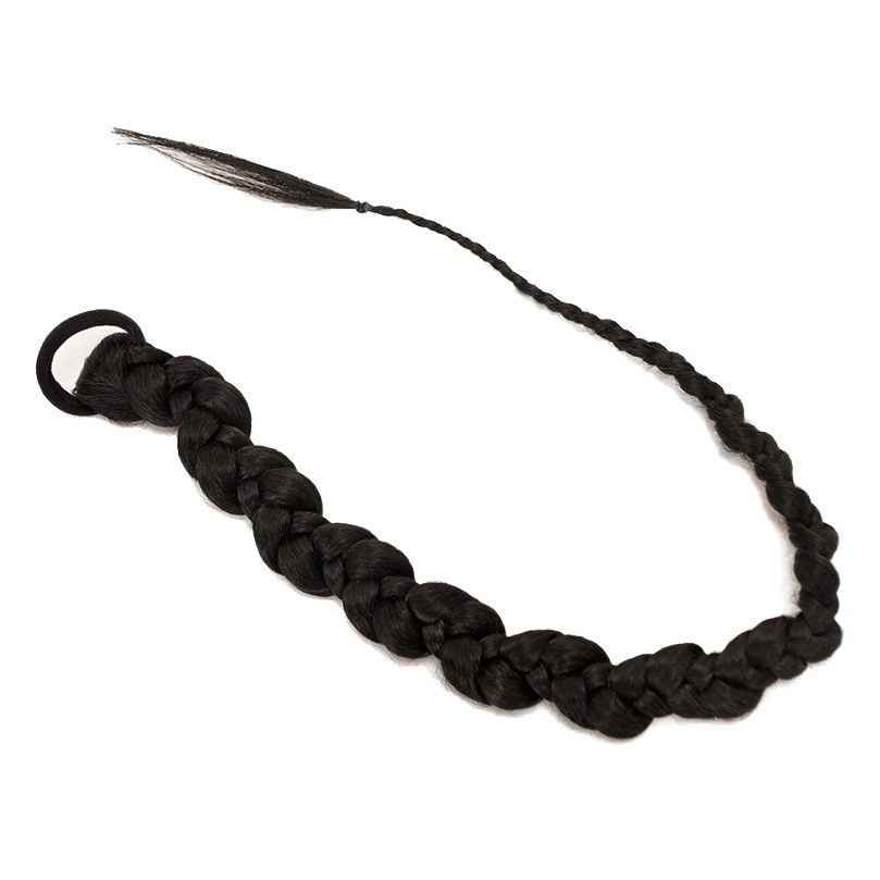 Trenza sucia no estatal ancla realista artefacto de succión en polvo TikTok estilo europeo y americano trenza de boxeo trenzado Cola de Caballo peluca trenza