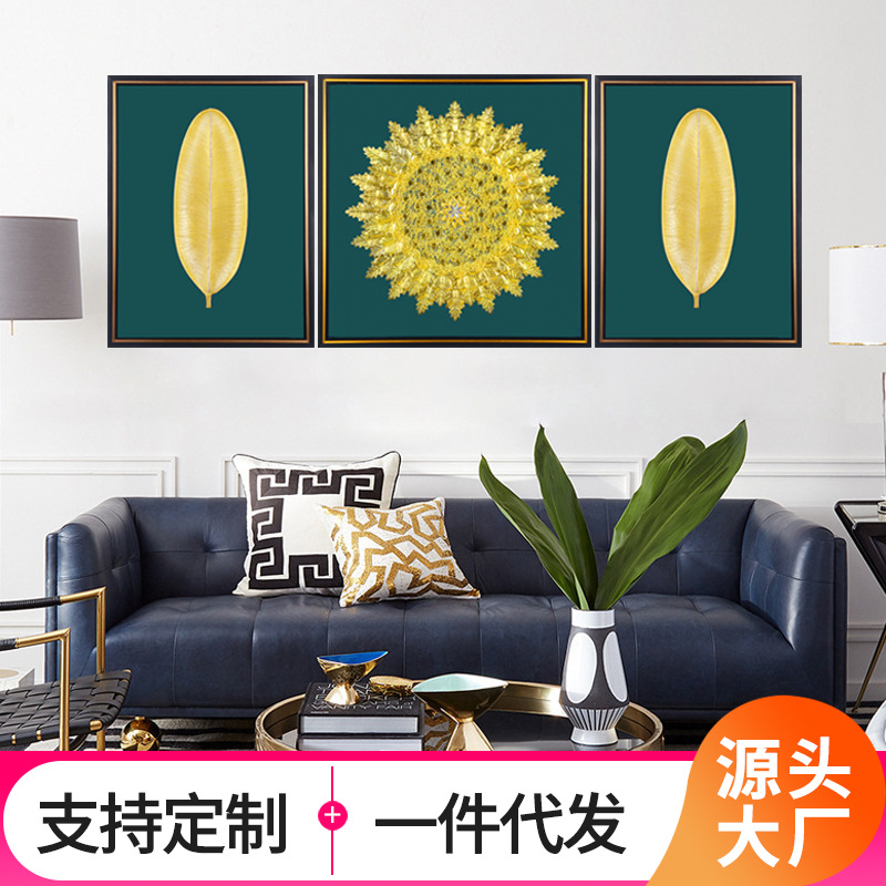 玄关装饰画入户玄关装饰画新中式走廊过道墙面壁画现代装饰挂画