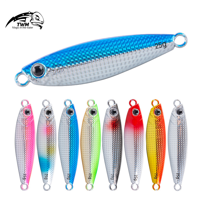 Sinking Jigging Spoon Lures Deep Diving Jigging Spoon Baits Fresh Water Bass Swimbait Tackle Gear