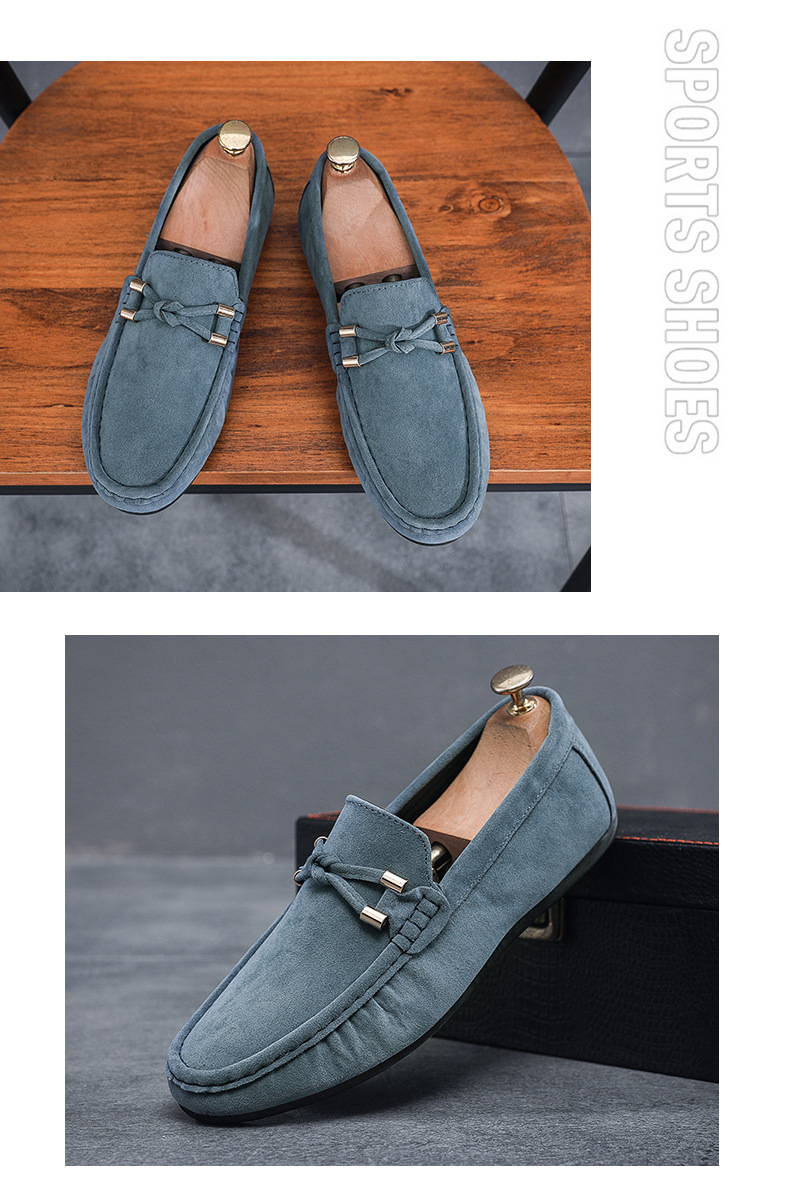 Neue faule Mann weiche Sohlen Slip-on Bean Schuhe Männer Fahr Casual Lederschuhe_voghion.com