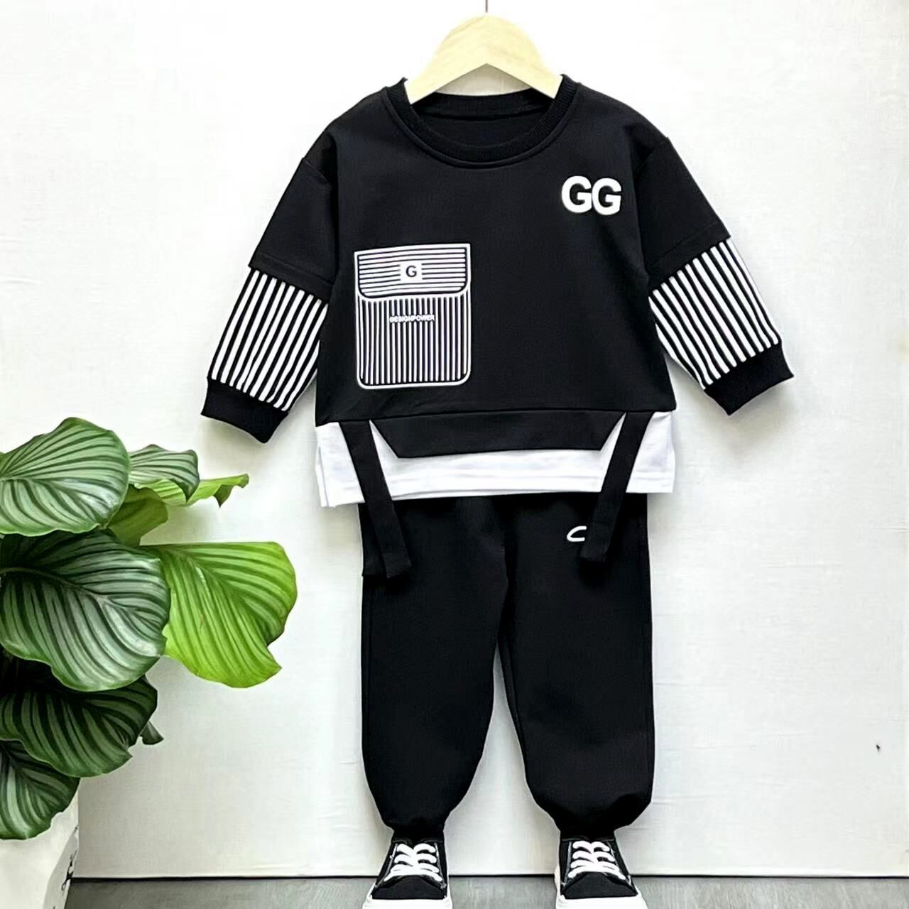 2025 New Style Boys' Suit - Stylish Baby Spring/Autumn Korean Style Sweatshirt - Popular and Cool Early Spring Children's Clothing
