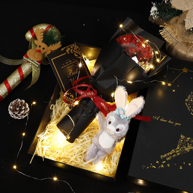 Navidad creativa cielo estrellado flor seca ola bola caja de regalo para hombre novia esposa novias pequeño regalo Comercio exterior al por mayor