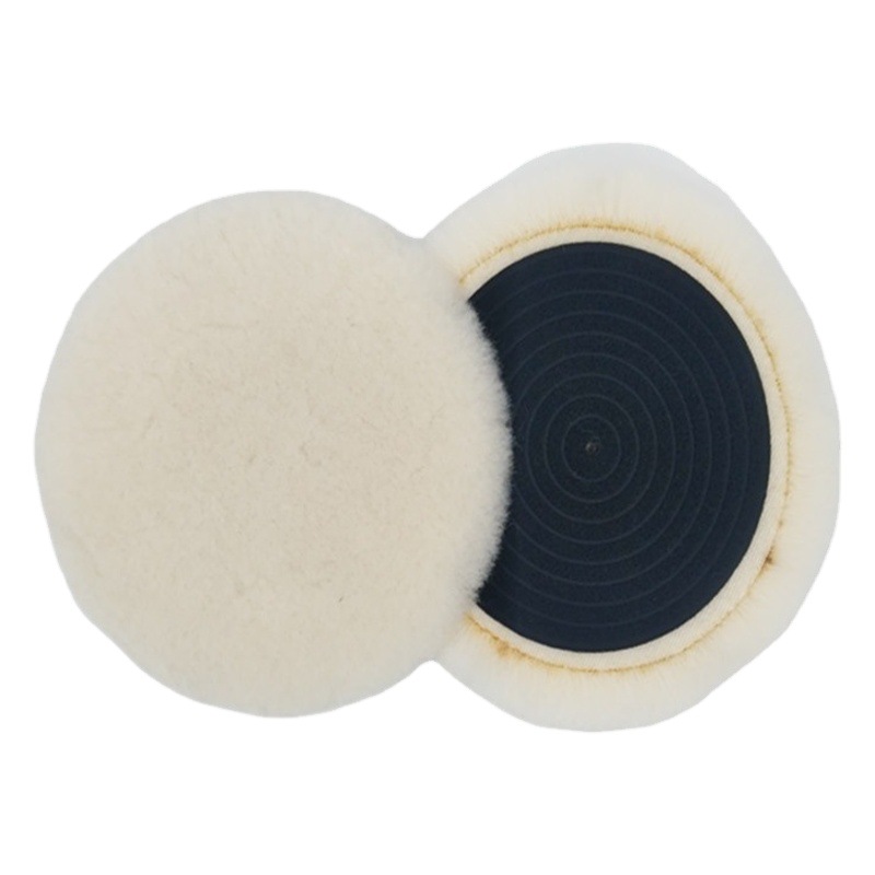 1 2 3 4 5 6 7 pulgadas bola de lana coche belleza encerado rueda de lana autoadhesiva almohadilla de pulido Placa de lana