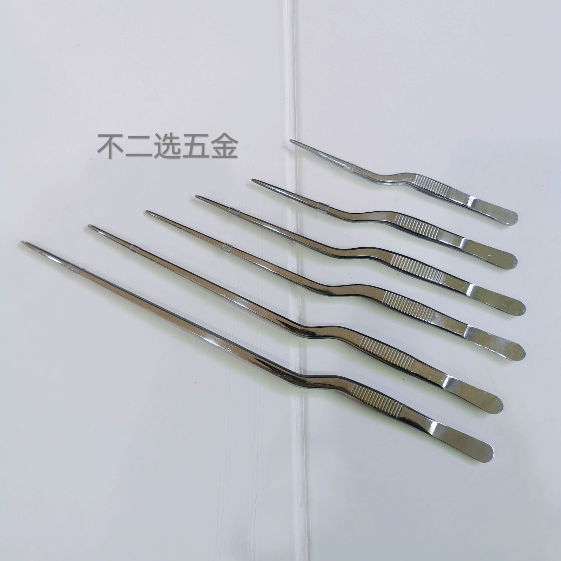 304不锈钢枪状镊尖头枪状带齿镊组织镊子实验室教材枪状镊