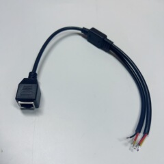 今、rj45メス回転open * 2一モップ二線rj45メス一モップ二三芯線30cm