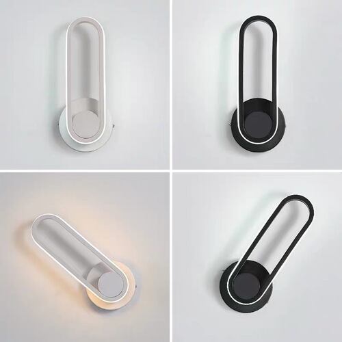 Creative wall lamp bedroom simple modern bedside lamp Nordic personality led stair aisle background wall decoration lamp