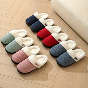 B 90649 Couple fleece slippers ��H�ӽq����Ь