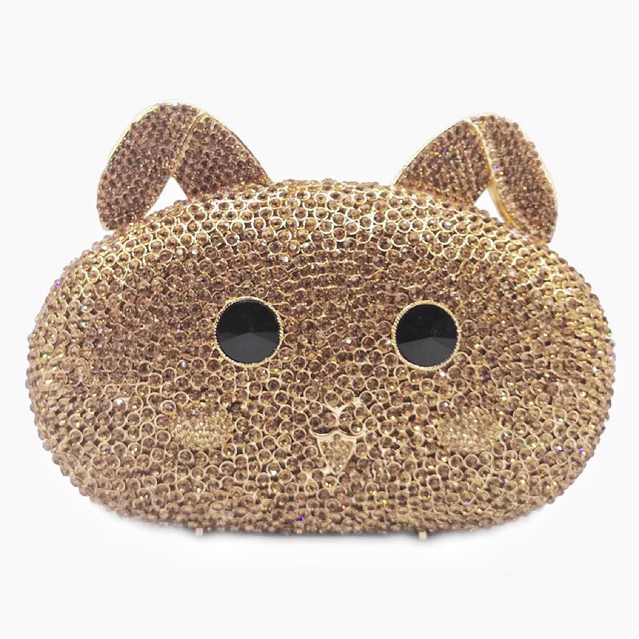 * nuevo animal conejo bolsas de cena de diamantes bolsas de metal hueco bolsas de mujer bolsas de mano europeas y americanas bolsas de conejo