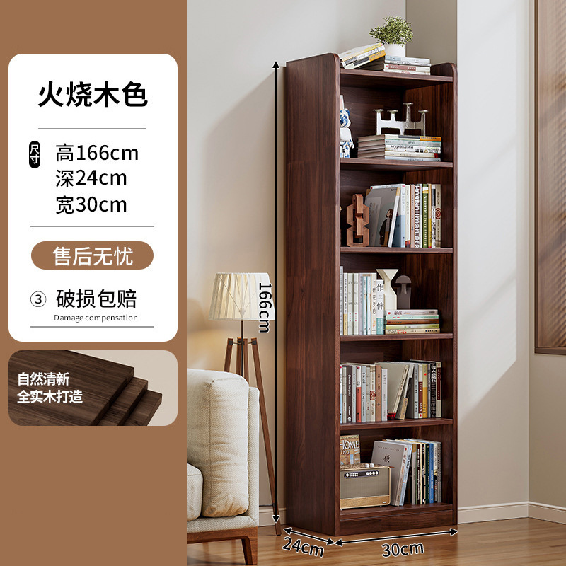 Estante de estantería de esquina de madera maciza, sala de estar de piso a techo, hogar, una pieza contra la pared, estantería de rendija estrecha, armario de almacenamiento, armario de almacenamiento
