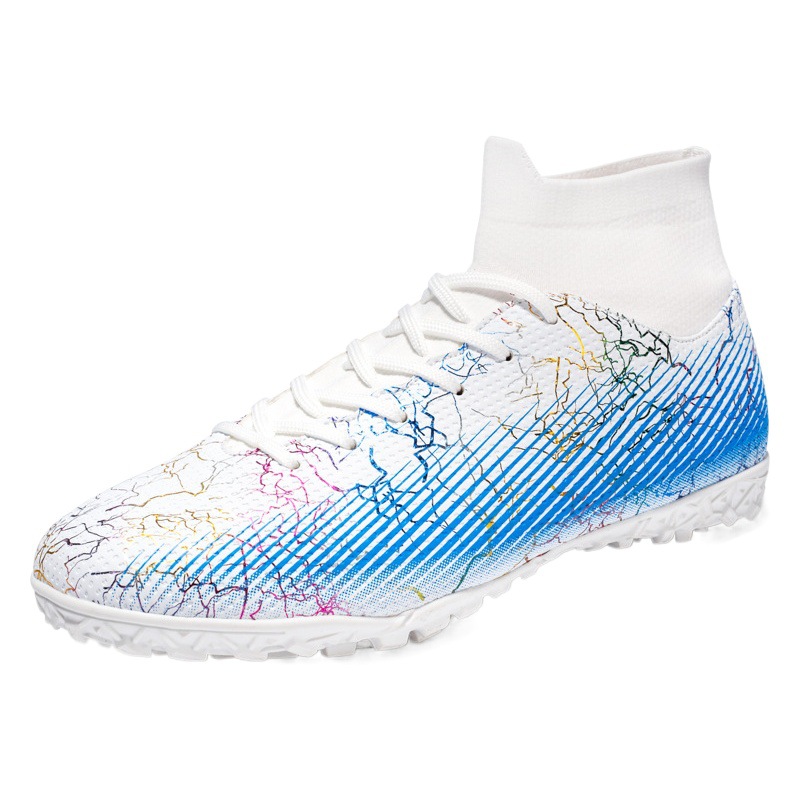 Binbinniao zapatos de fútbol de uñas largas y cortas transfronterizas resistentes al desgaste transpirable de Alta Parte superior antideslizante casual de hierba de uñas largas y cortas contacto continuo